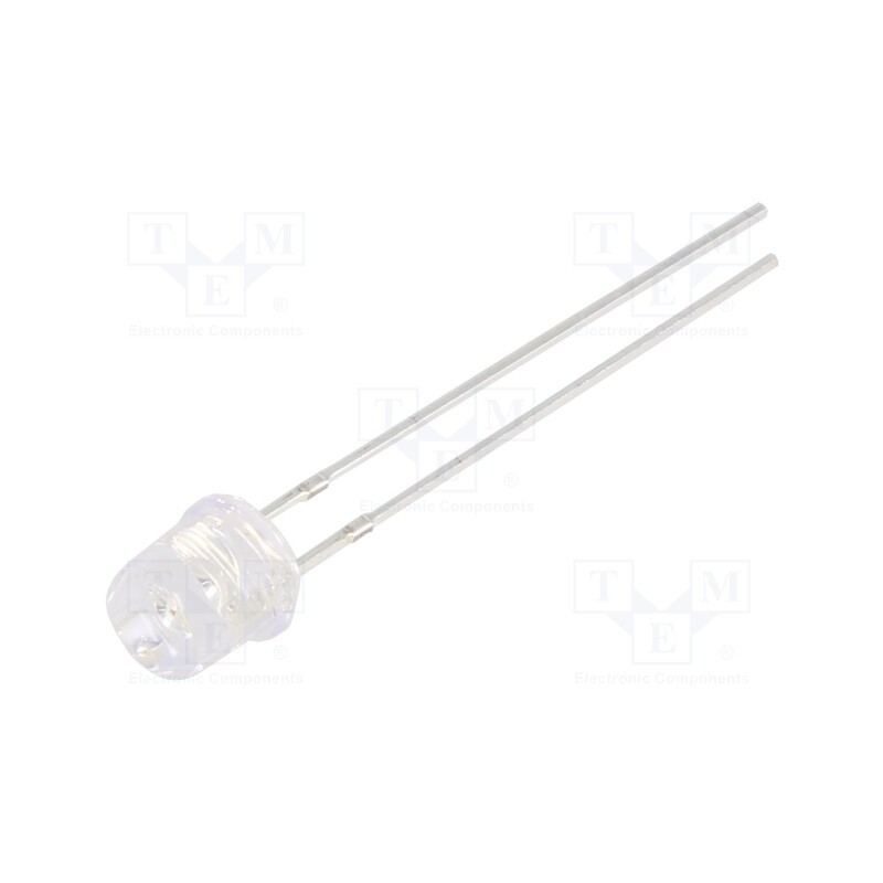 1 pcs x OPTOSUPPLY - OSO5PA57E1A-1MA - LED, 5mm, orange, 68÷100mcd, 140°, Front: flat, 1.8÷2.2V, -30÷85°C