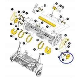 Press chain sprocket 87641160 new holland cnh