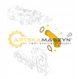 Perkins water pump connector 1106d e70ta 1106d 70ta