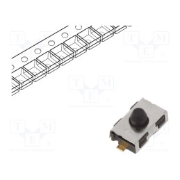 1 pcs x C&K - ATS2D3G NC LFG - Microswitch TACT, SPST-NC, Pos: 2, 0.01A/32VDC, SMT, none, 2N, 3.2mm