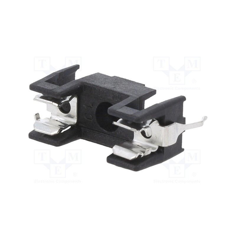 5 pcs x LITTELFUSE - 05200101Z - Fuse holder, cylindrical fuses, THT, 5x20mm, -40÷85°C, 10A, black