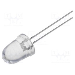 1 pcs x OPTOSUPPLY - OSW5DKA201A - LED, 10mm, white cold, 85000÷100000mcd, 8°, Front: convex, 2.9÷3.6V