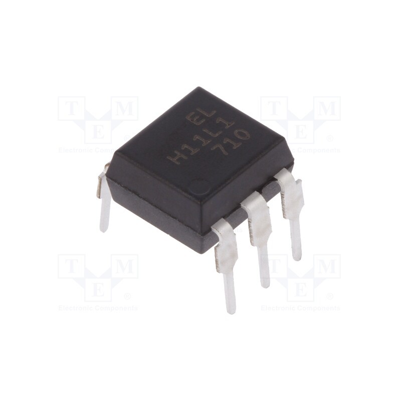 1 pcs x EVERLIGHT - H11L1 - Optocoupler, THT, Ch: 1, OUT: Schmitt trigger, 5kV, DIP6, H11LX