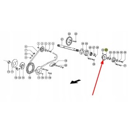 860252 0 picker drive gear wheel 17 teeth
