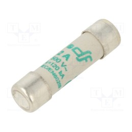 5 pcs x DF ELECTRIC - 440102 - Fuse: fuse, aM, 2A, 500VAC, ceramic,cylindrical,industrial
