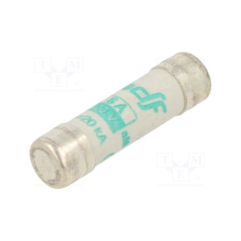5 pcs x DF ELECTRIC - 411206 - Fuse: fuse, aM, 6A, 400VAC, ceramic,cylindrical,industrial, 8x31mm