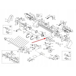 B03400072r triple gear wheel of the worm body