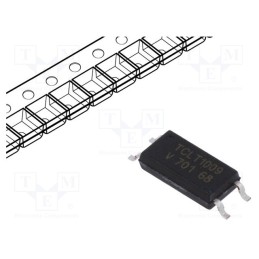 1 pcs x VISHAY - TCLT1009 - Optocoupler, SMD, Ch: 1, OUT: transistor, Uinsul: 5kV, Uce: 70V, SOP4L