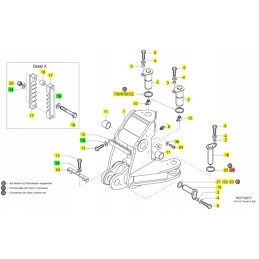 Yanmar arm rotation spacer