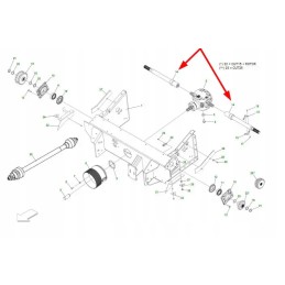 B035p0126r drive gear shaft