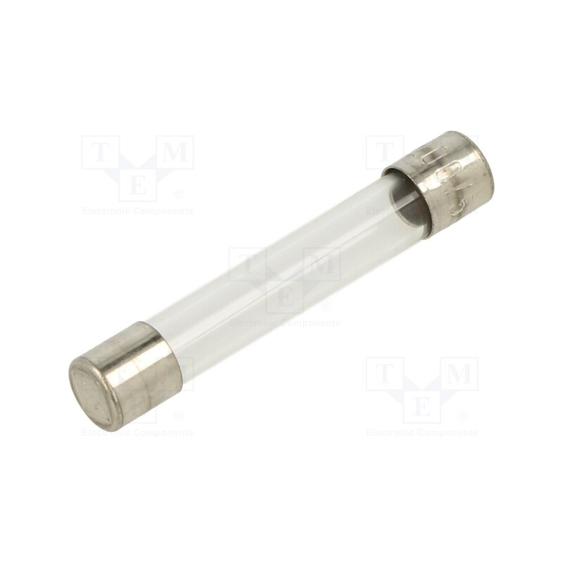 5 pcs x ESKA - 530.61 - Fuse: fuse, quick blow, 200mA, 500VAC, glass, 5x30mm, brass, 530.600