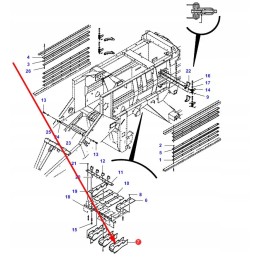 700129640 baling chamber element