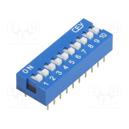 2 pcs x NINIGI- Switch: DIP-SWITCH, Poles number: 12, ON-OFF, 0.05A/12VDC, Pos: 2