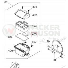 Pre-air filter small Wacker BS50 70 2i