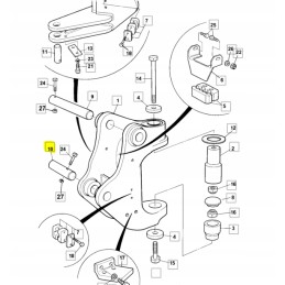 JCB mini excavator arm lifting pin