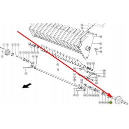 816067 3 straw feeder rollers