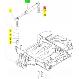 Yanmar arm rotation pad 40x75x0 5
