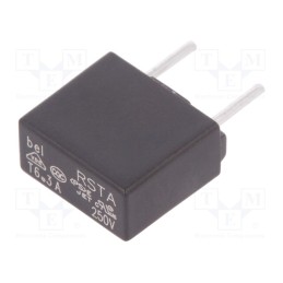 5 pcs x BEL FUSE - 0697A6300-01 - Fuse: fuse, time-lag, 6.3A, 250VAC, 63VDC, 8.4x4x7.8mm, RSTA, bag