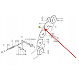 819315 1 roller chain 16b 1 x 208