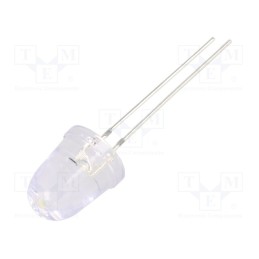 1 pcs x OPTOSUPPLY - OSW5DKA201A-CRLED14 - CRLED, 10mm, white, 60000mcd, 8°, Front: convex, 20V, No.of term: 2