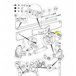 Front axle bush JCB Kop Lad 808 00172