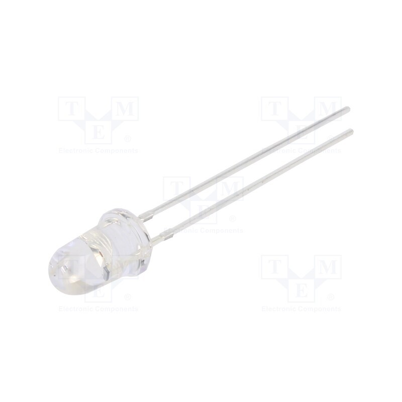 1 pcs x OPTOSUPPLY - OSY5PA5201A-CRLED14 - LED, 5mm, yellow, 14400mcd, 8°, Front: convex, 5÷20V, No.of term: 2