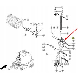 837836 0 clutch for the twine wrapping system
