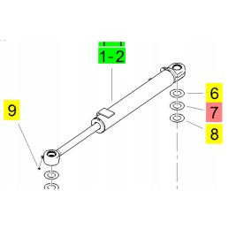 Yanmar arm rotation actuator pad 40x75x1