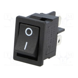1 pcs x - RSM201A2C3BK - ROCKER, DPST, Pos: 2, ON-OFF, 3A/250VAC, black, none, 35mΩ, -30÷80°C