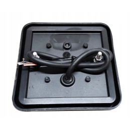 Lamp 12 24v strong LED 12x12 cm orange