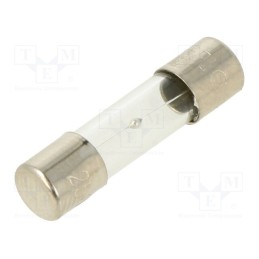 5 pcs x OPTIFUSE - MSC-4A - Fuse: fuse, medium time-lag, 4A, 250VAC, glass, 5x20mm, brass, bulk