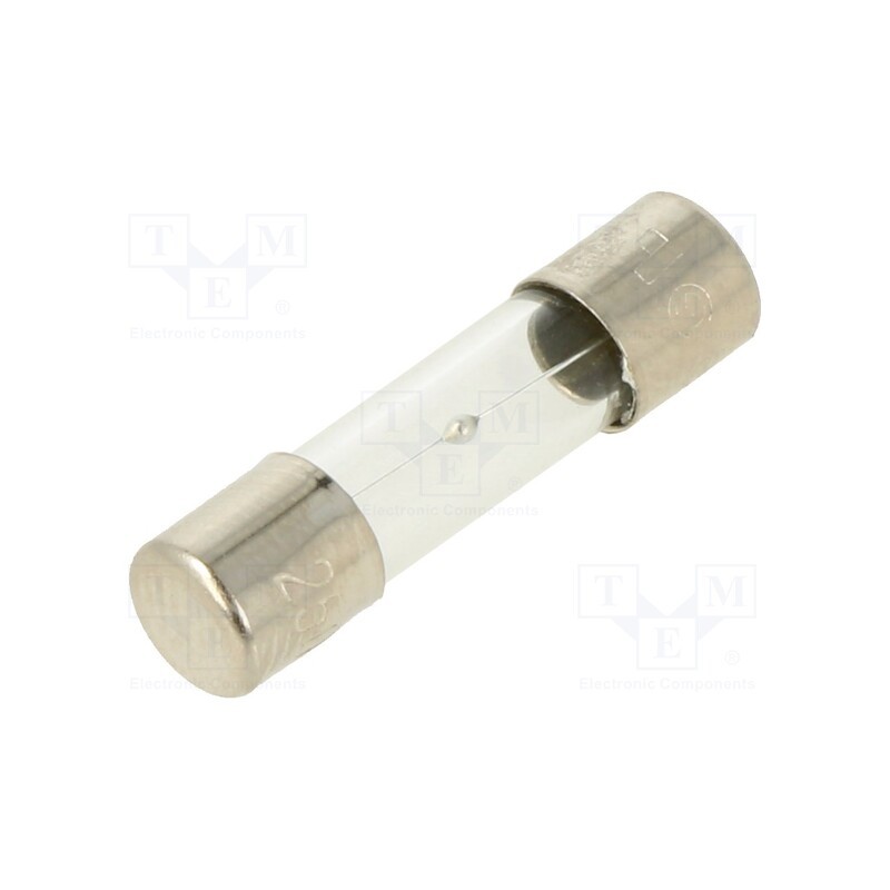 5 pcs x OPTIFUSE - MSC-4A - Fuse: fuse, medium time-lag, 4A, 250VAC, glass, 5x20mm, brass, bulk