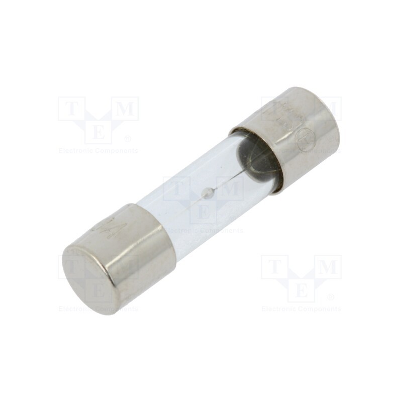 5 pcs x OPTIFUSE - MSC-3A - Fuse: fuse, medium time-lag, 3A, 250VAC, glass, 5x20mm, brass, bulk