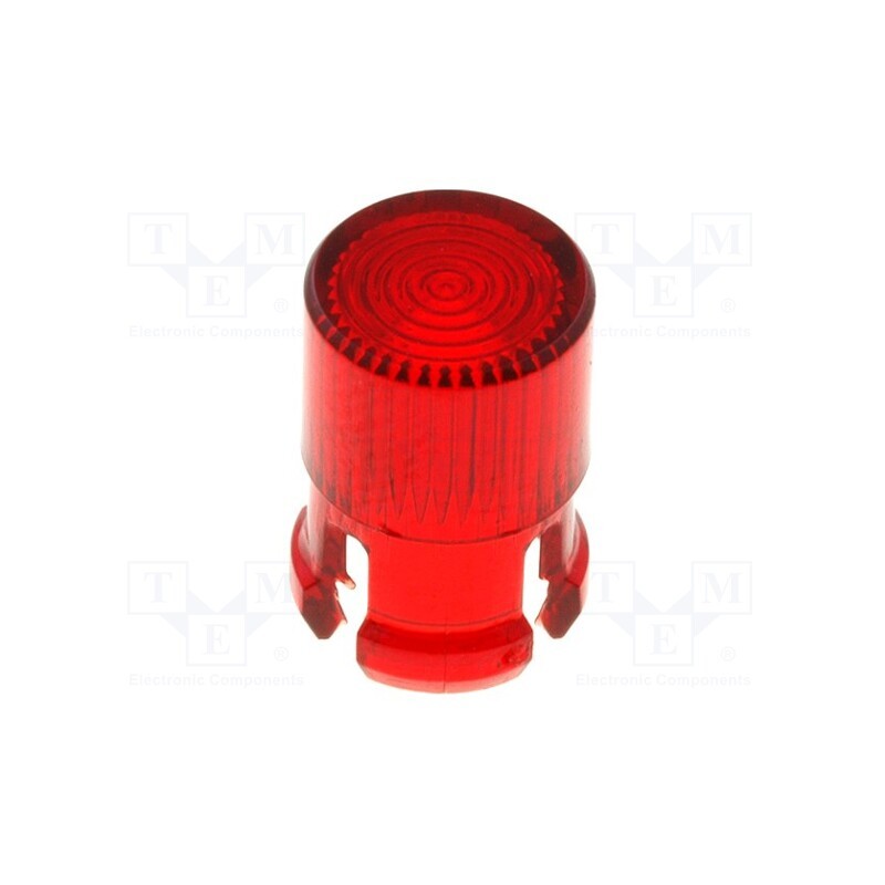 2 pcs x KEYSTONE - 8662 - LED lens, round, red, 5mm