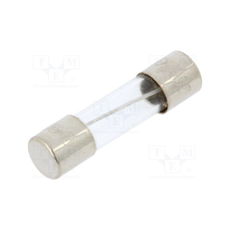 5 pcs x OPTIFUSE - MSC-315MA - Fuse: fuse, medium time-lag, 315mA, 250VAC, glass, 5x20mm, brass