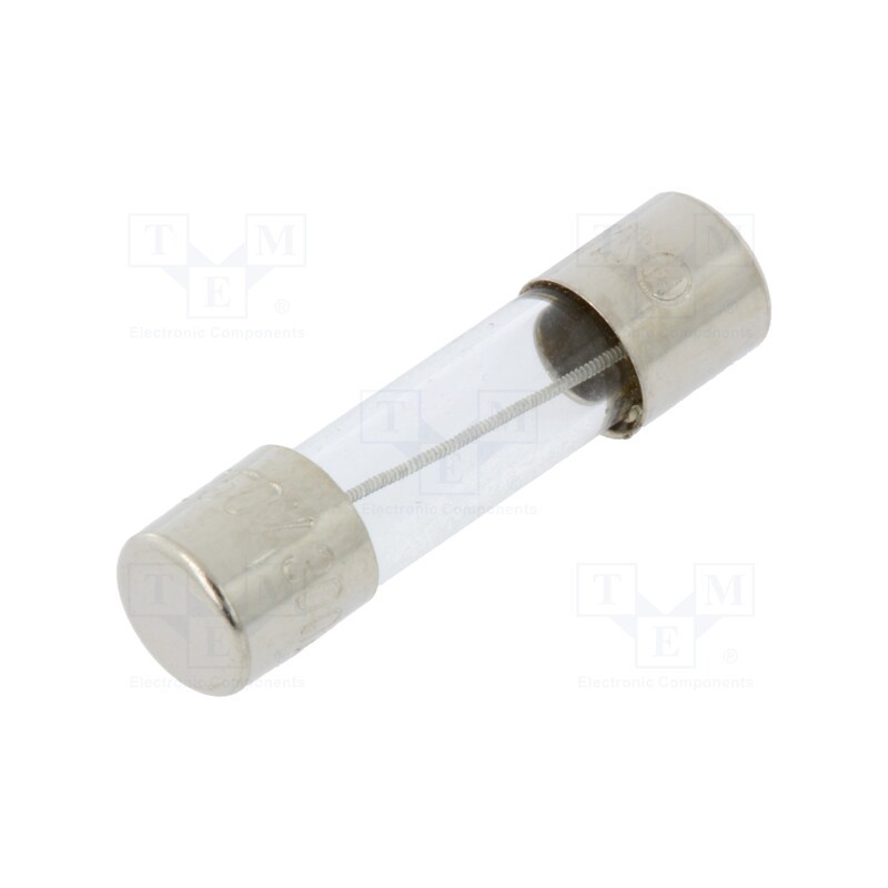 5 pcs x OPTIFUSE - MSC-300MA - Fuse: fuse, medium time-lag, 300mA, 250VAC, glass, 5x20mm, brass