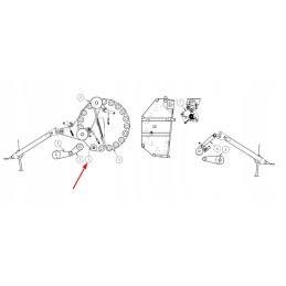 Cch00037 roller chain 20b 1 x 124 rollers