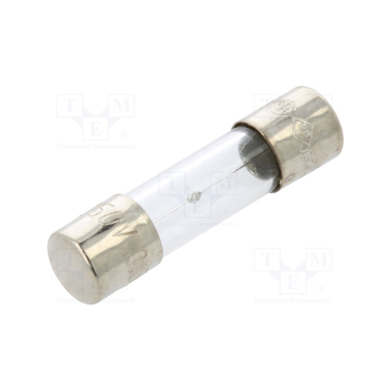 5 pcs x OPTIFUSE - MSC-3.5A - Fuse: fuse, medium time-lag, 3.5A, 250VAC, glass, 5x20mm, brass