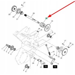 Kb3944a94 dog clutch of the pick-up drive set
