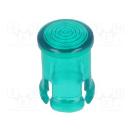 2 pcs x KEYSTONE - 8669 - LED lens, round, green, lowprofile, 5mm