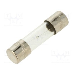 5 pcs x OPTIFUSE - MSC-2.5A - Fuse: fuse, medium time-lag, 2.5A, 250VAC, glass, 5x20mm, brass