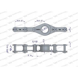 Ca650 chain, 1,160 links, 40 beams, roller press