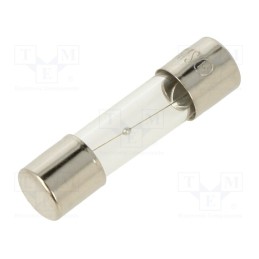 5 pcs x OPTIFUSE - MSC-1A - Fuse: fuse, medium time-lag, 1A, 250VAC, glass, 5x20mm, brass, bulk