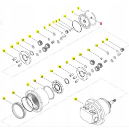 Yanmar driving hydromotor cap sv15 sv26 vio17 57