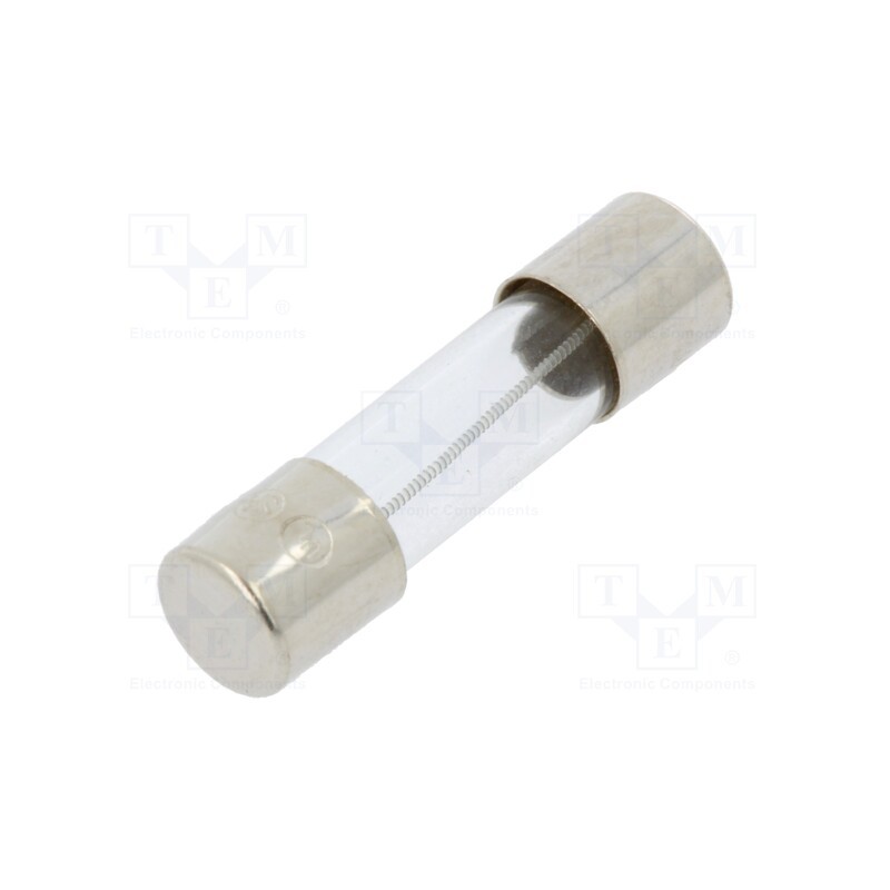 5 pcs x OPTIFUSE - MSC-160MA - Fuse: fuse, medium time-lag, 160mA, 250VAC, glass, 5x20mm, brass