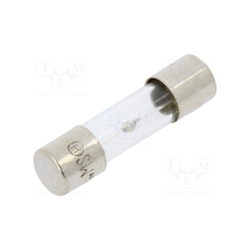 5 pcs x OPTIFUSE - MSC-15A - Fuse: fuse, medium time-lag, 15A, 250VAC, glass, 5x20mm, brass, bulk