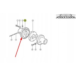 913699 1 clutch hub d100 x 90