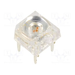 1 pcs x OPTOSUPPLY - OS5RAEZ5D1P - LED Super Flux, 7.62x7.62mm, red, 9.5÷11lm, 120°, Front: convex