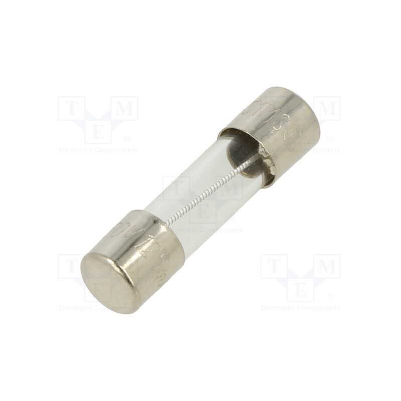 5 pcs x OPTIFUSE - MSC-125MA - Fuse: fuse, medium time-lag, 125mA, 250VAC, glass, 5x20mm, brass