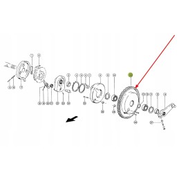 816681 0 clutch gear of the knotter shaft